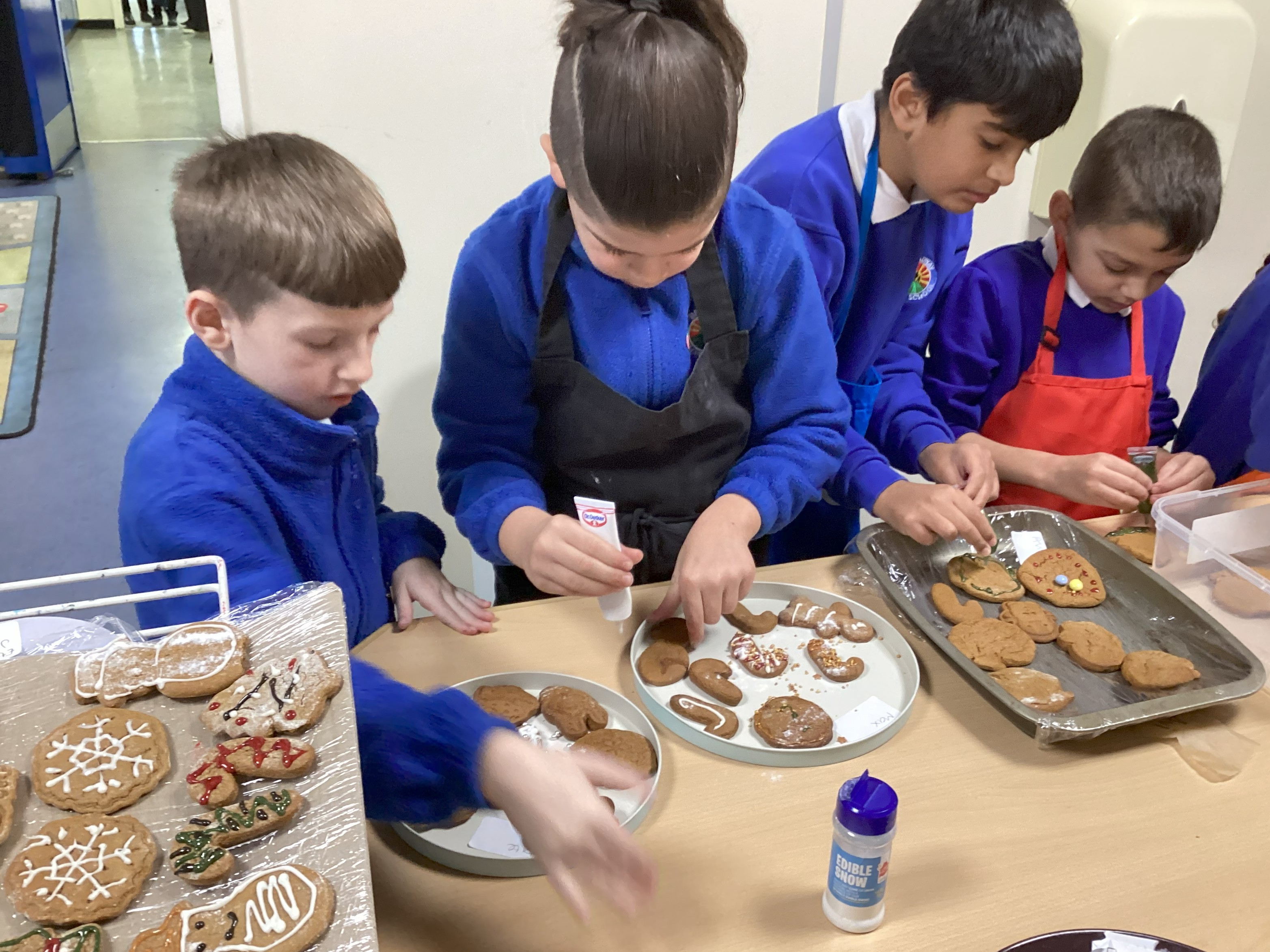Y4 baking biscuits